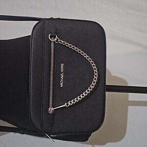 Michael Kors black leather purse